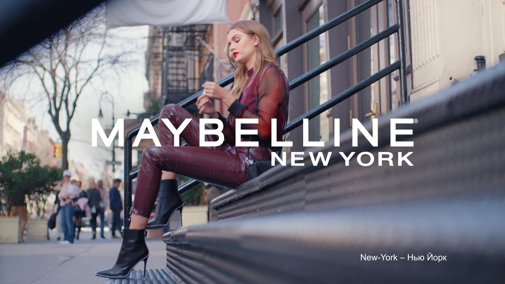 помады Maybelline — Color Sensational реклама на ТВ