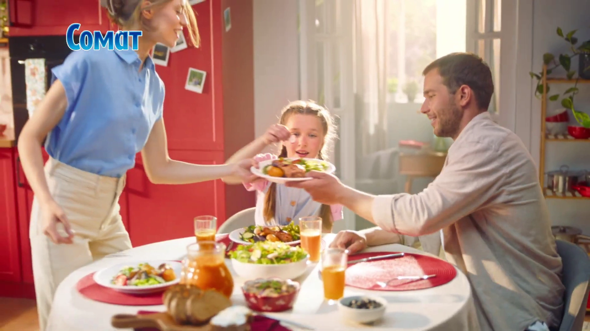 таблетки Сомат — О посуде позаботится Somat реклама на ТВ